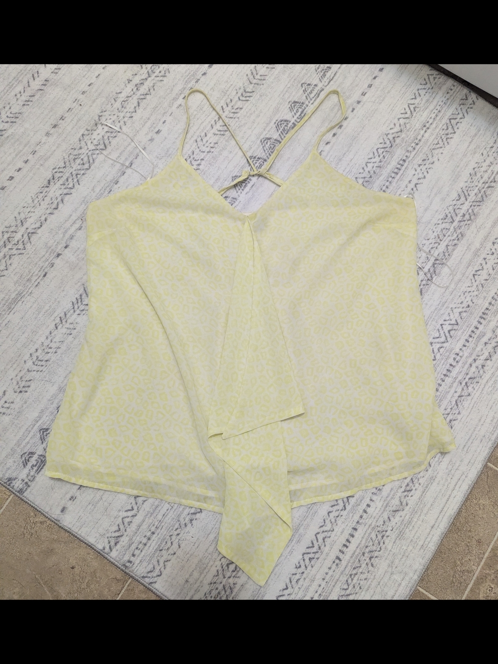 Kismet Yellow Leopard Print Cami Tank Top